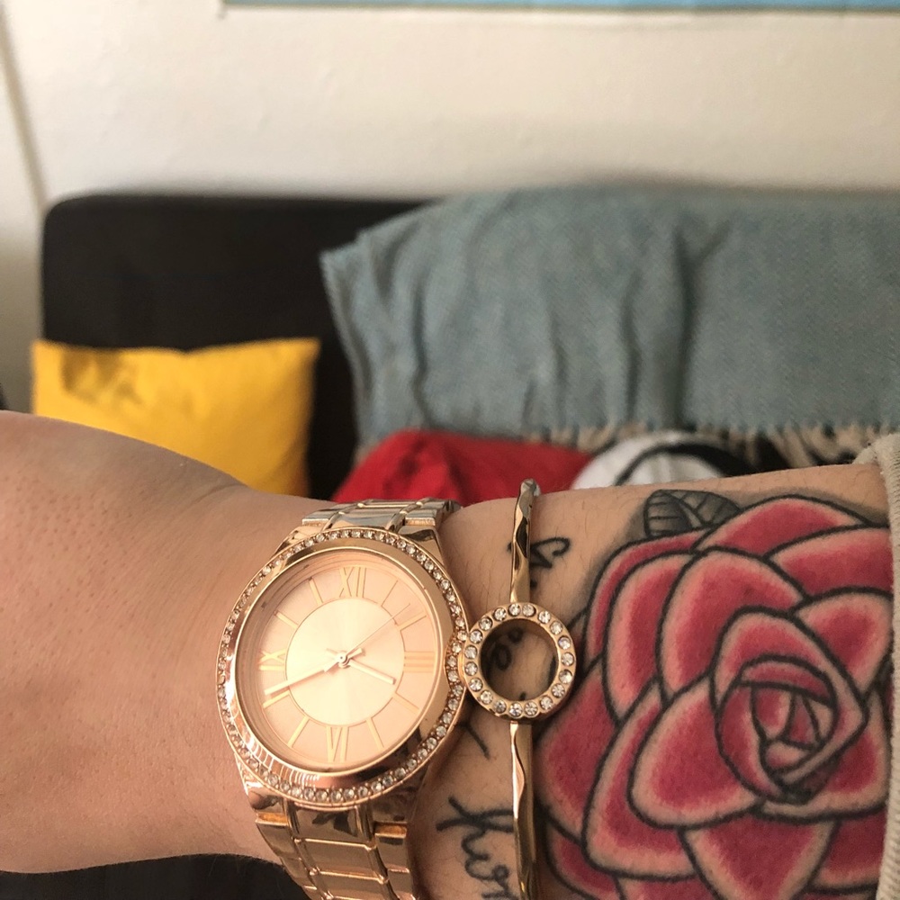 rose gold watch & bangle [SOLD]